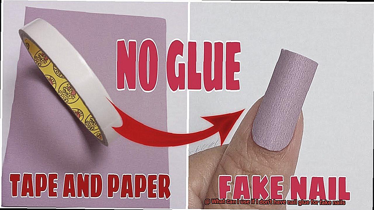 What can I use if I don't have nail glue for fake nails-3