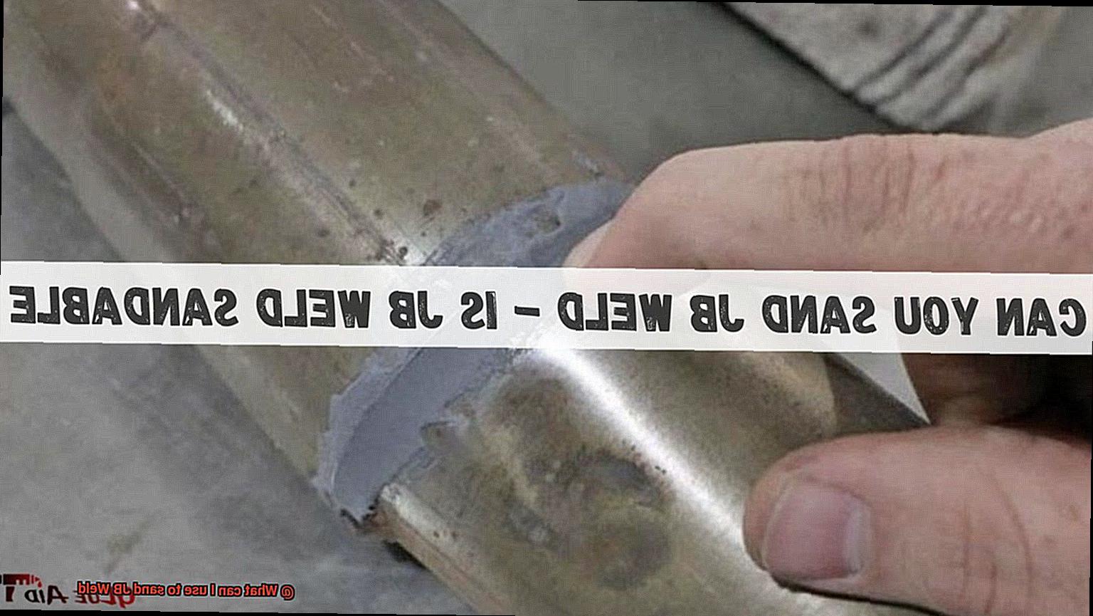 What can I use to sand JB Weld-2