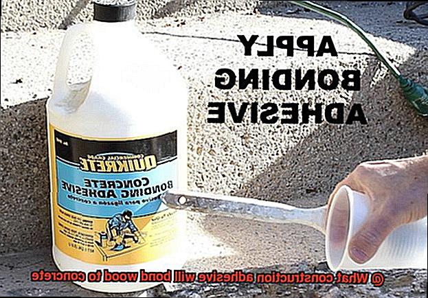 What construction adhesive will bond wood to concrete-4