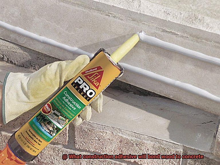 What construction adhesive will bond wood to concrete? Glue Things