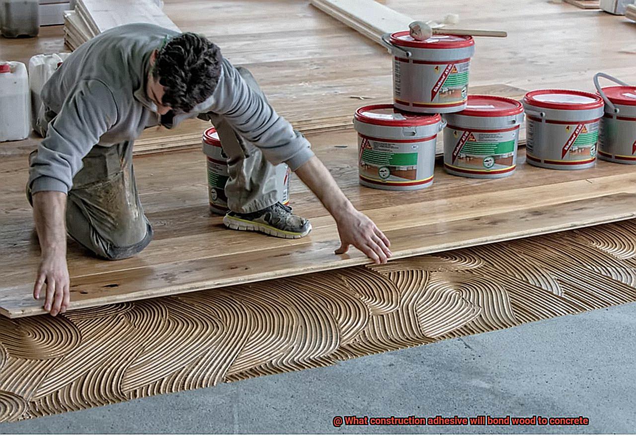 What construction adhesive will bond wood to concrete-2