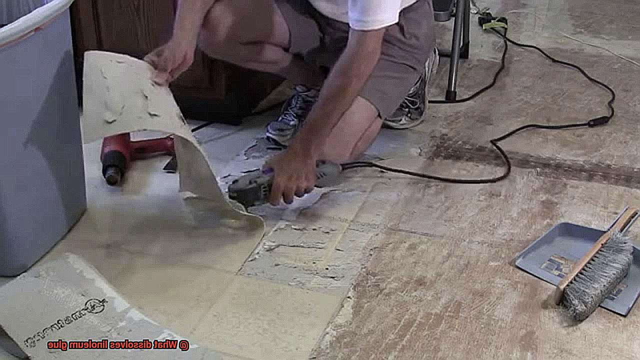 What dissolves linoleum glue-4