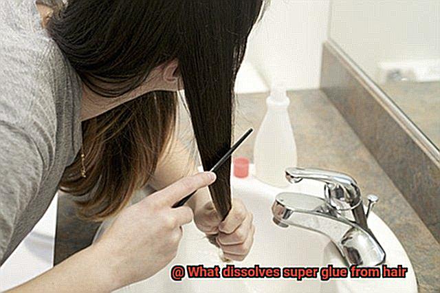 What dissolves super glue from hair-3
