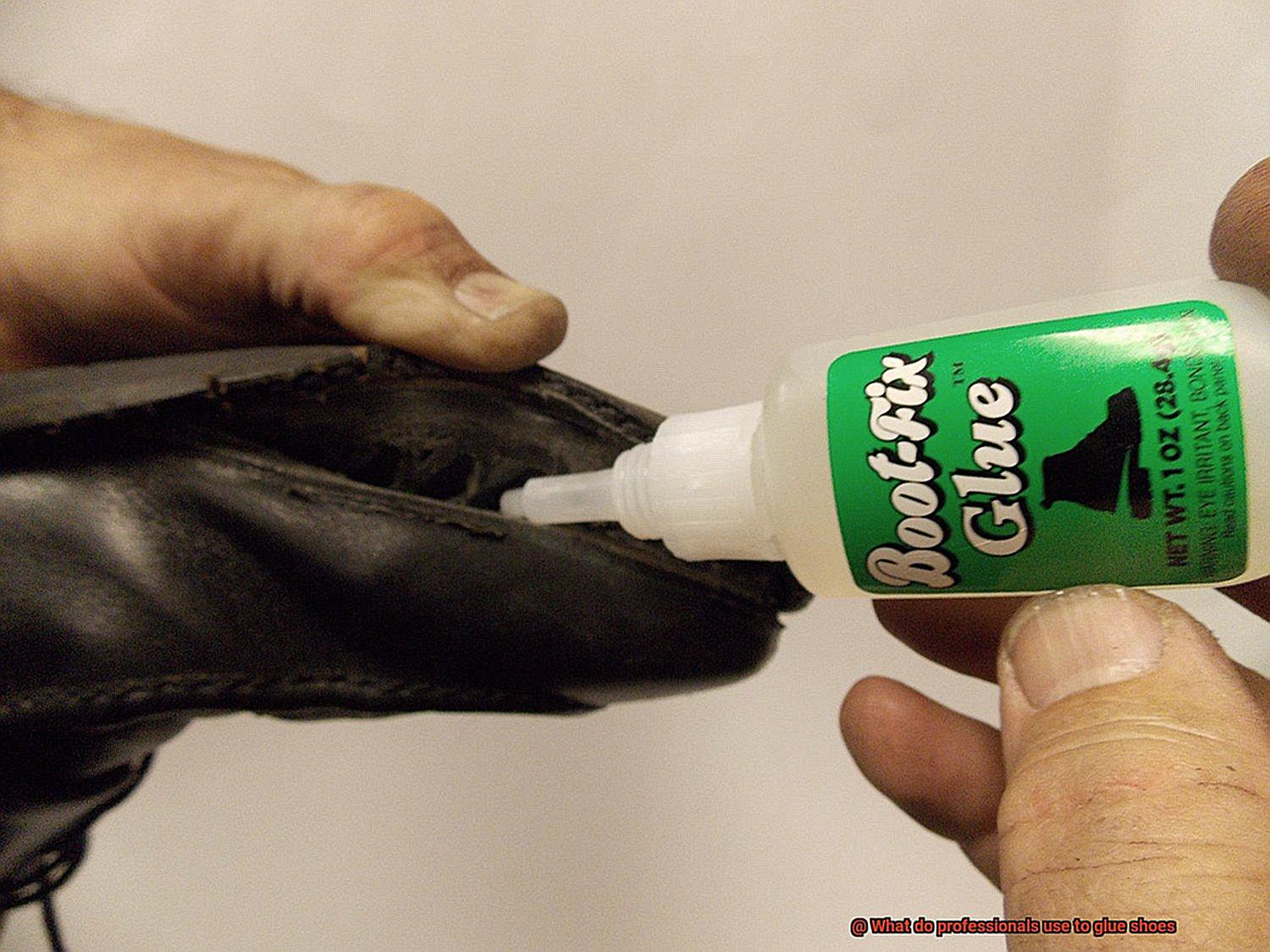 What do professionals use to glue shoes-2