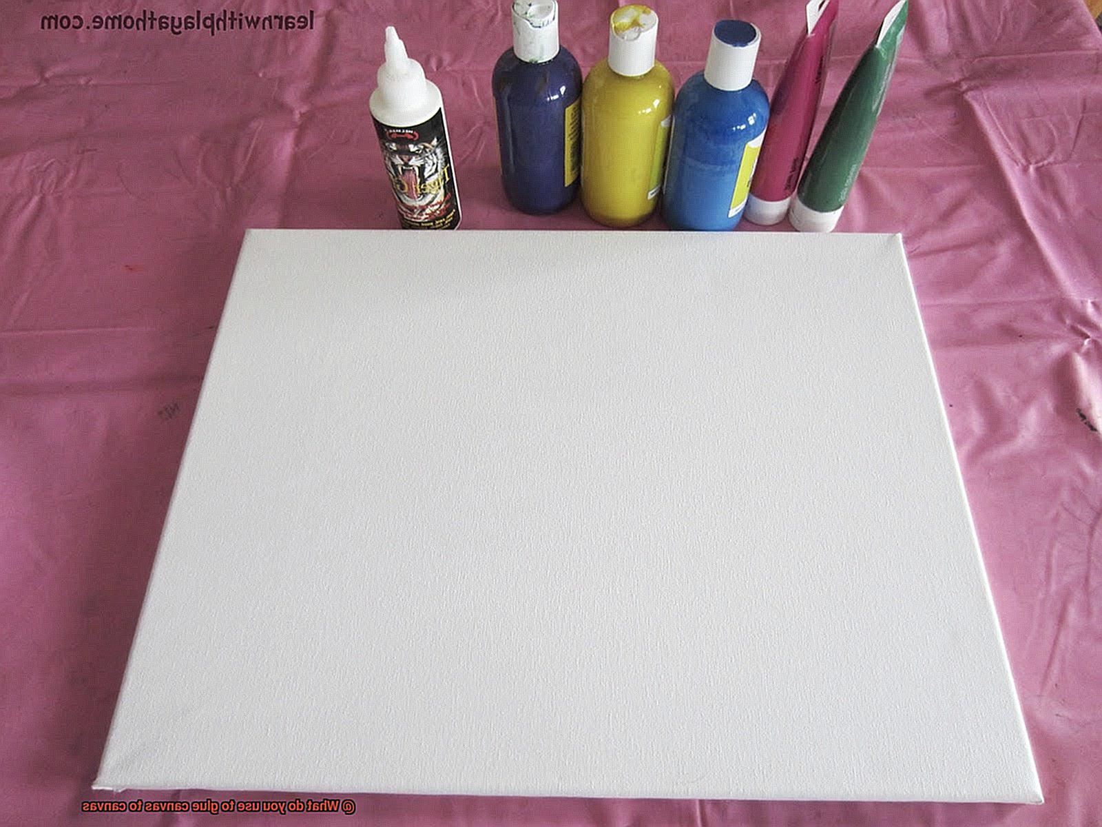 What do you use to glue canvas to canvas-3
