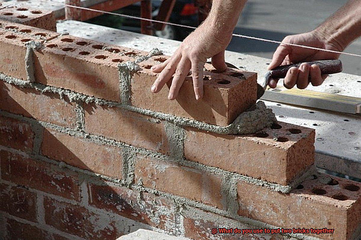 What do you use to put two bricks together-4
