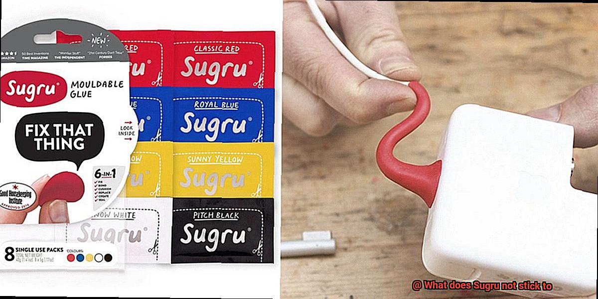 What does Sugru not stick to-3