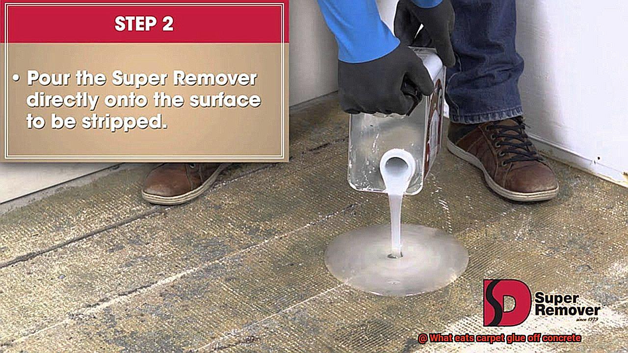 What eats carpet glue off concrete-2