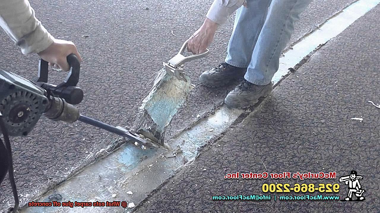 What eats carpet glue off concrete-4
