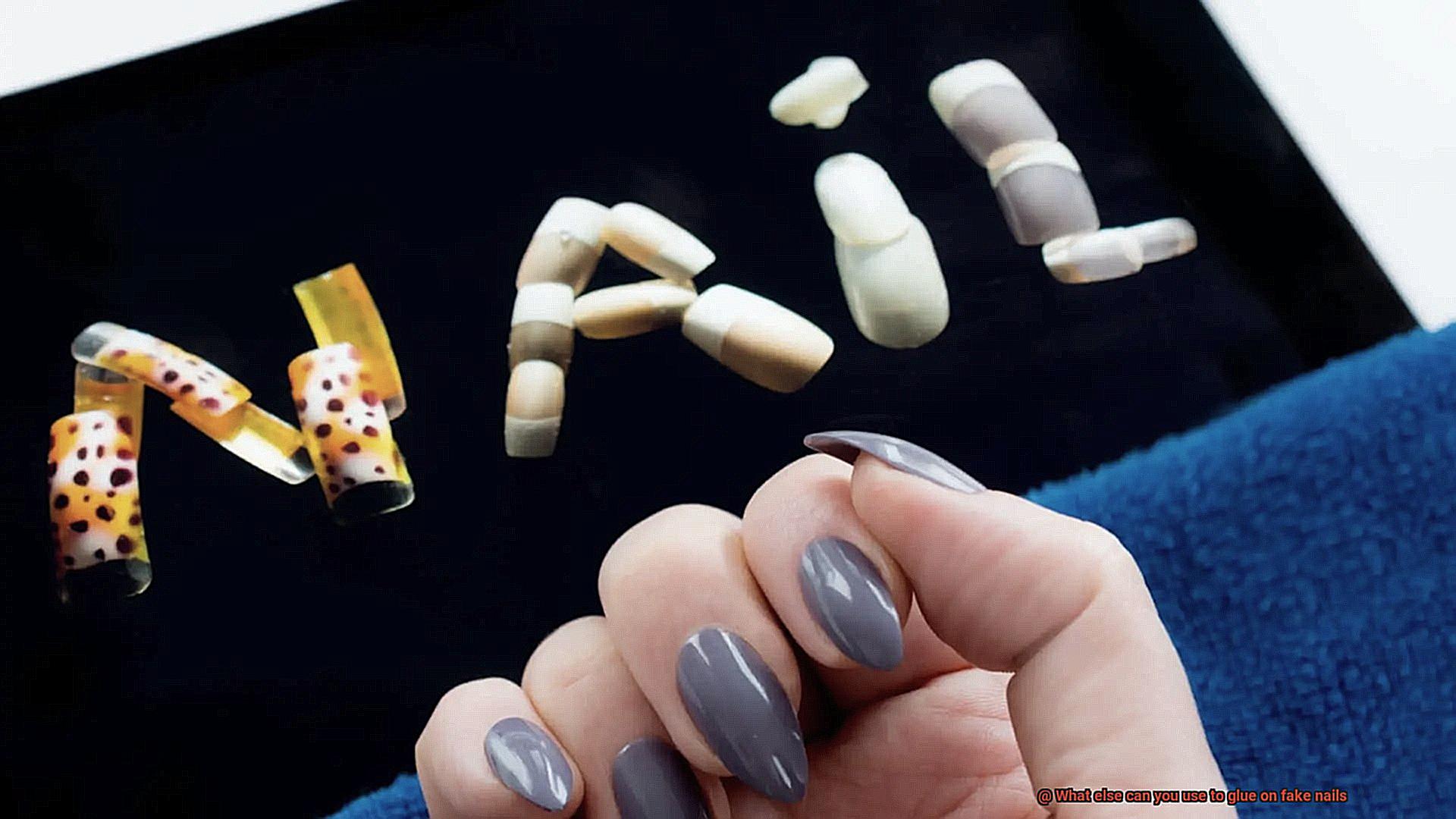 What else can you use to glue on fake nails-4