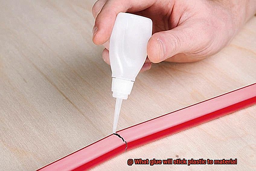 What glue will stick plastic to material-3