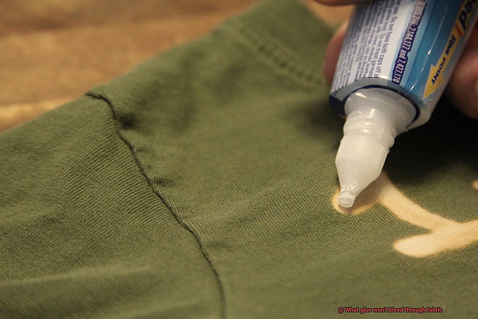 What glue won't bleed through fabric-4