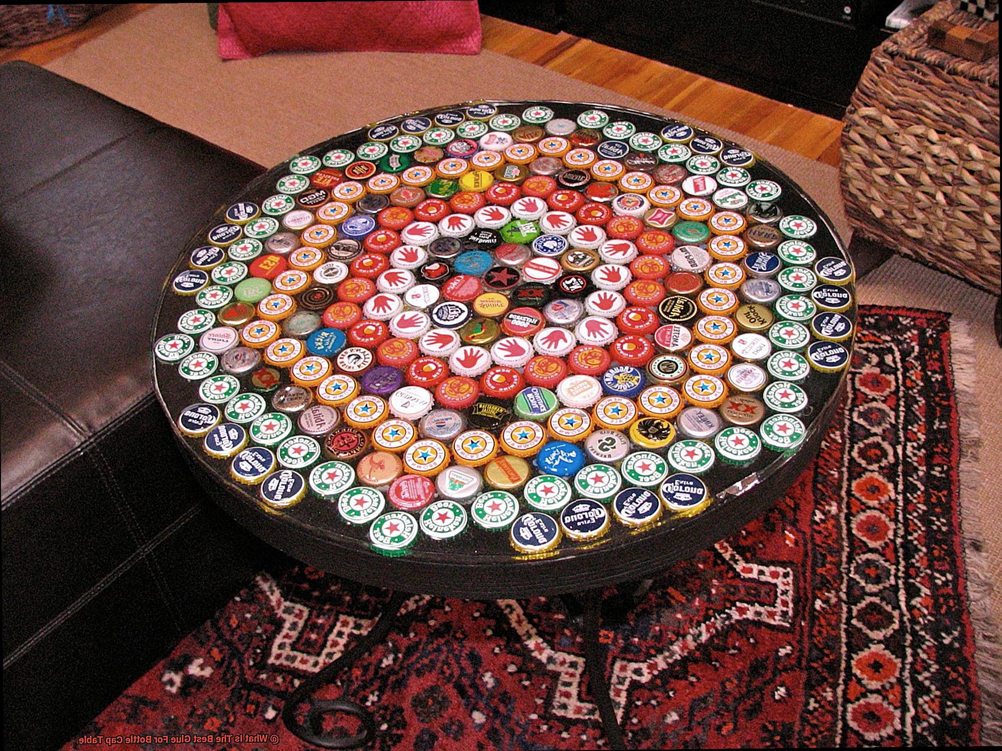 What Is The Best Glue For Bottle Cap Table-5